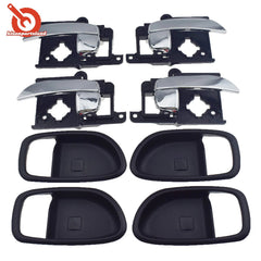 Front Rear LH RH Inside Inner Door Handle & Bezel 8pcs For 07-10 Hyundai Elantra 6B93BC-57
