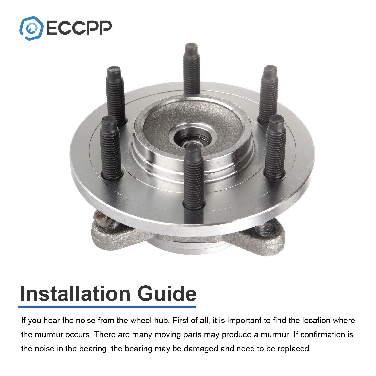 2 Pcs Wheel Hub Bearings Assembly Front For Ford F-150 Expedition 4WD 6 Lug Only KOEEP