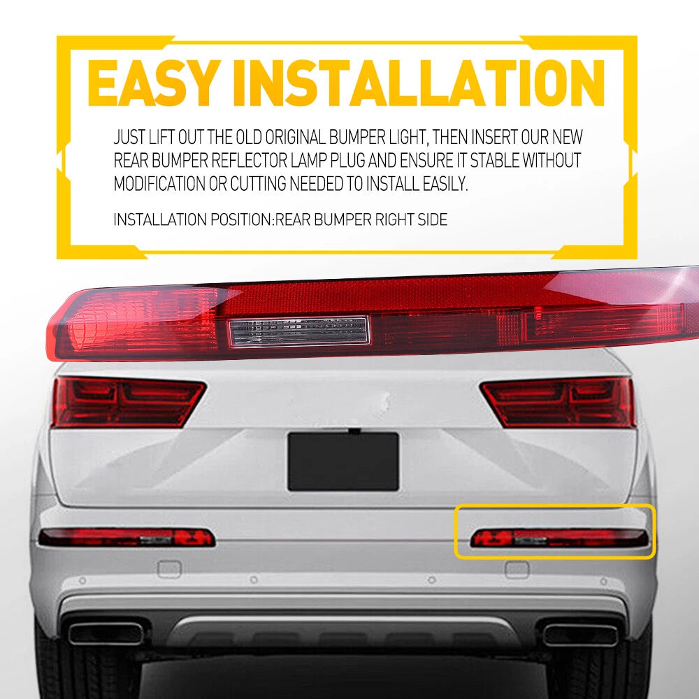 For Audi Q7 2016 2017 18 19 2020 Right Rear Bumper Stop Lamp Light Reflector EOA 6B93BC-57