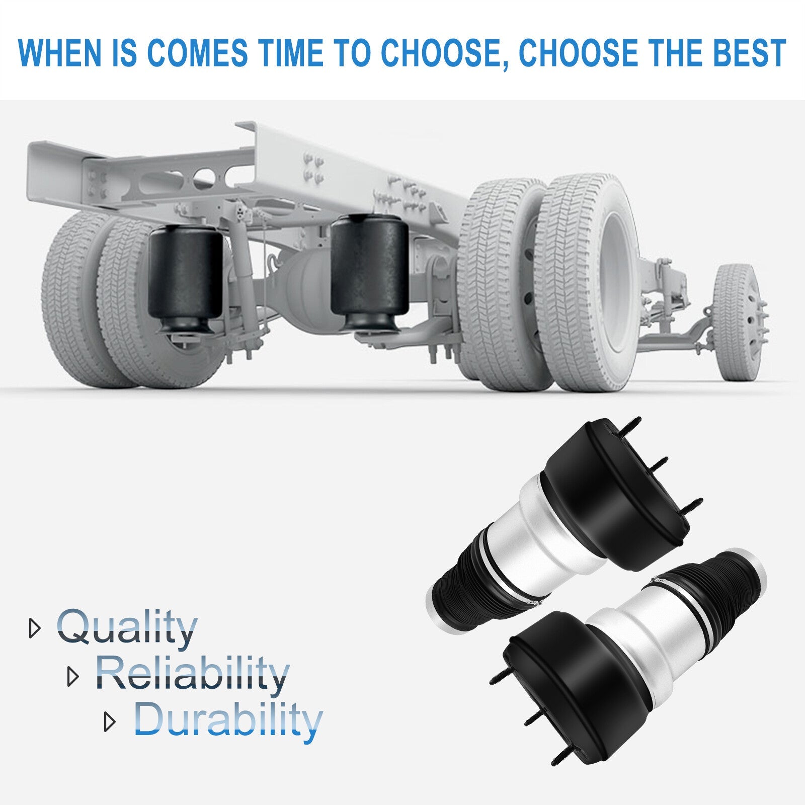 Pair Front Air Suspension Spring Bags For Mercedes W221 S400 S550 CL500 S63 RWD 6B93BC-57