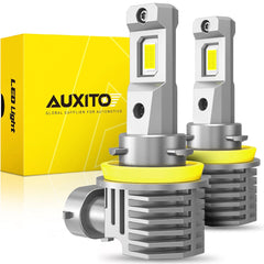 2X AUXITO H11 H8 LED Headlight Super Bright Kit White 24000LM HIGH/LOW BEAM EOA AUXITO