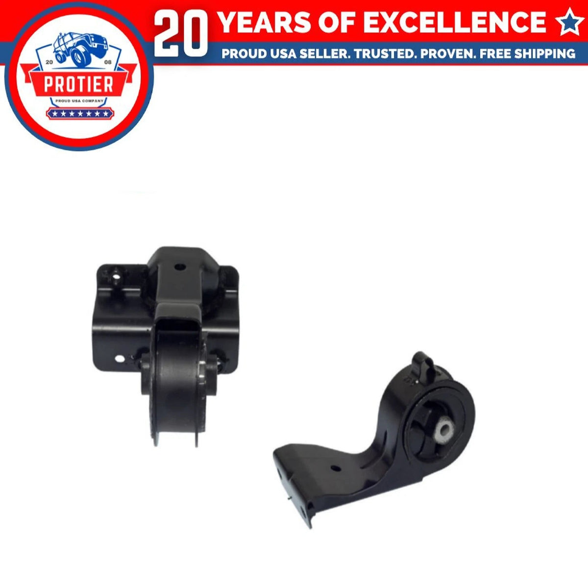 Engine Motor Mount 2PCS Set Compatible for 1998-2000 Chrysler Cirrus Sebring/ 6B93BC-57