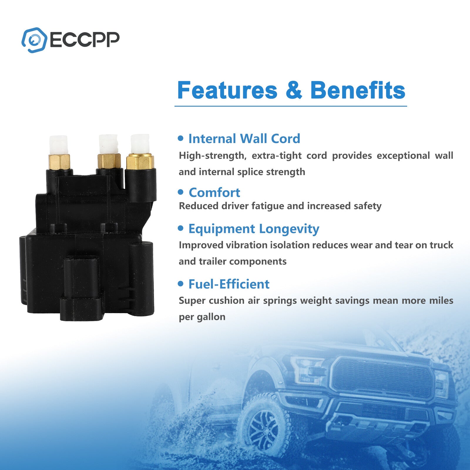 Air Suspension Solenoid Valve Block For Mercedes-Benz R-Class W251 2-Corner 6B93BC-57