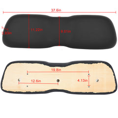 Fits Club Car DS Black Golf Cart Front Seat & Back Cushion Set 6B93BC-57