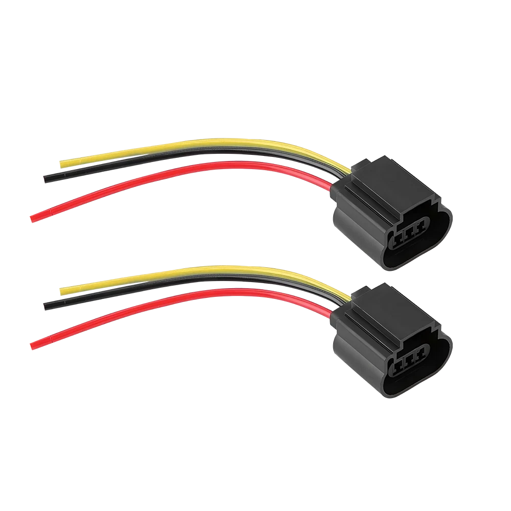 2X Front Turn Signal Light Bulb 9008 H13 Socket Harness Wire Car Accessories 12V 6B93BC-57