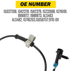 ABS Wheel Speed Sensor for 99-2006 Sierra & Silverado 1500 2500 Front L & R 6B93BC-57