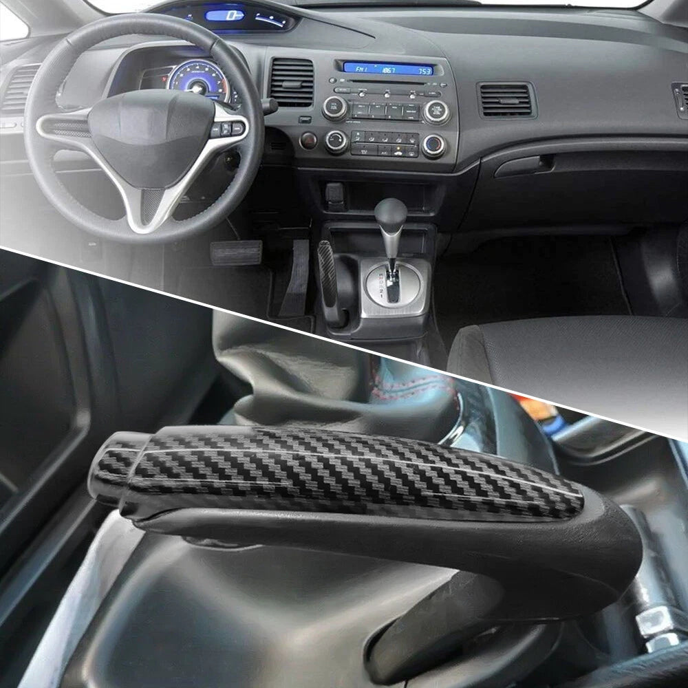 Emergency Ebrake Parking Brake Handle For Honda Civic 2006-2011 Carbon Fiber 6B93BC-57