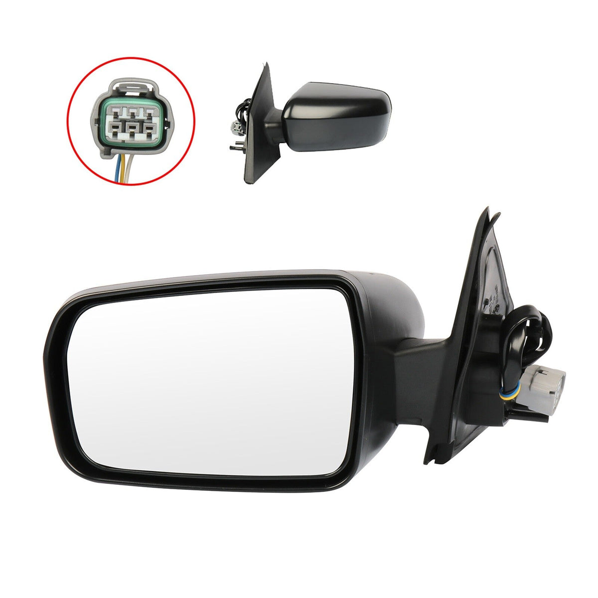 Power Mirror For 2004-2008 MITSUBISHI GALANT LH Side Black 6B93BC-57