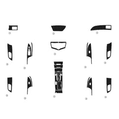 Interior Center Console Carbon Fiber Molding Sticker For Honda Accord 2014-2017