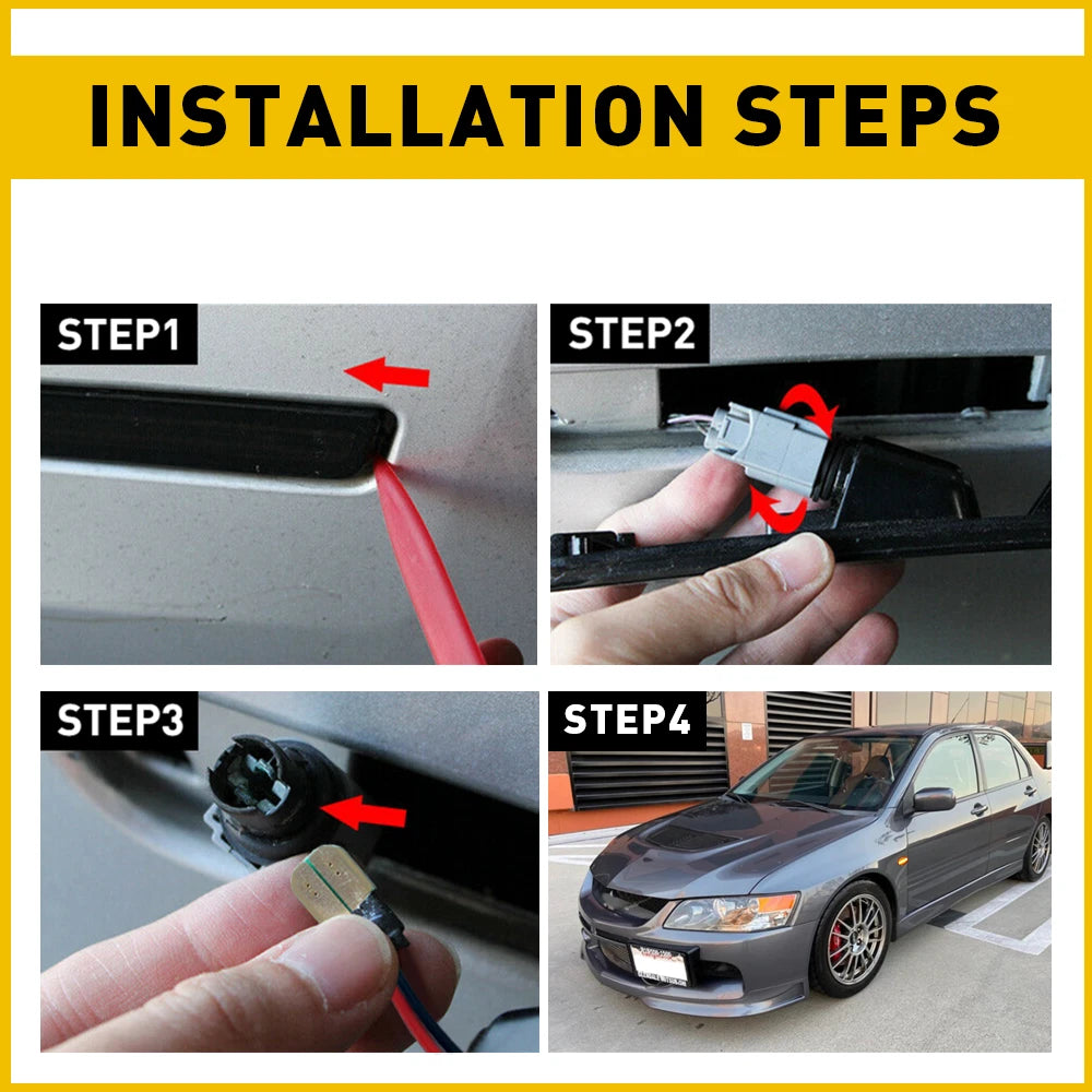 Smoke LED Side Marker Turn Light Signal Lamp For Outlander Mitsubishi Lancer EVO 6B93BC-57