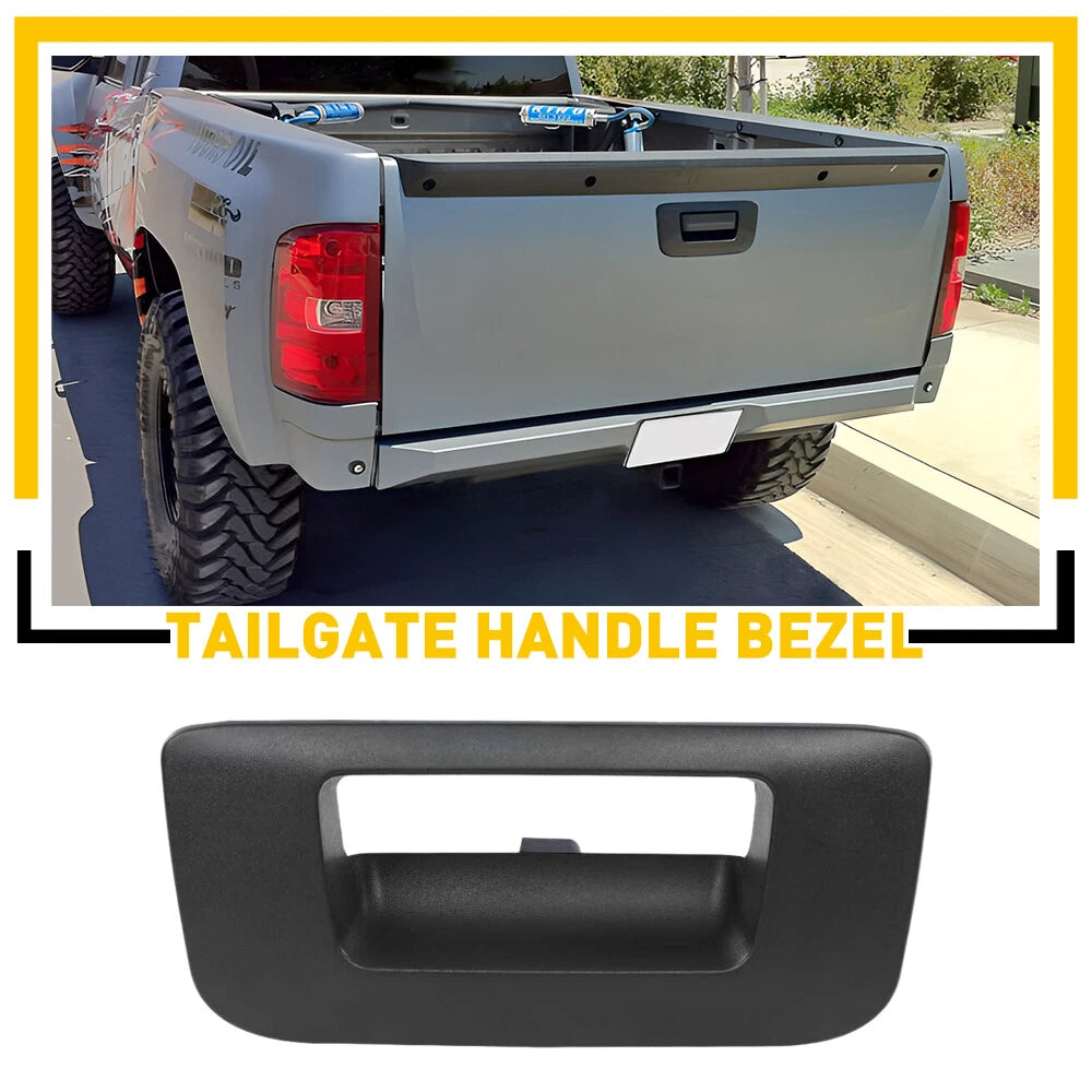 For 2007-2014 Chevy Silverado GMC Sierra Rear Latch Tail Gate Handle Bezel Trim 6B93BC-57
