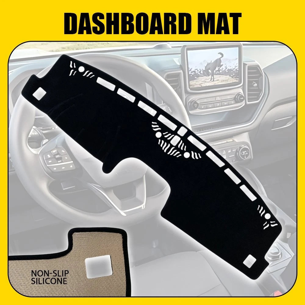 For 2022 2023 2024 2025 Ford Maverick Dash Cover Mat Dashboard Pad Black Car EOA 6B93BC-57