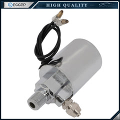 12V Silver Solenoid Valve For Train Horn Air Tank Compressor 1/4" Air Tube 6B93BC-57