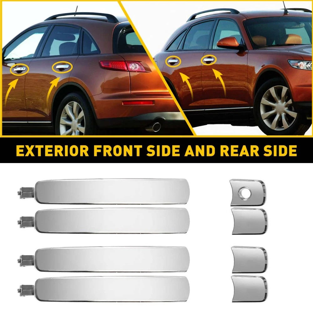 4X Front Rear Exterior Outside Door Handle for Nissan Rogue Murano Infiniti EOA 6B93BC-57