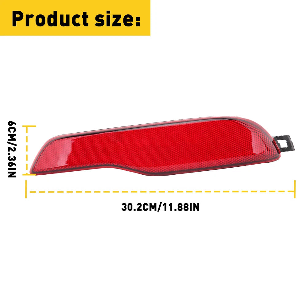 For 2014-2018 Jeep Cherokee Right Rear Passenger Side Bumper Reflector Red Lens 6B93BC-57