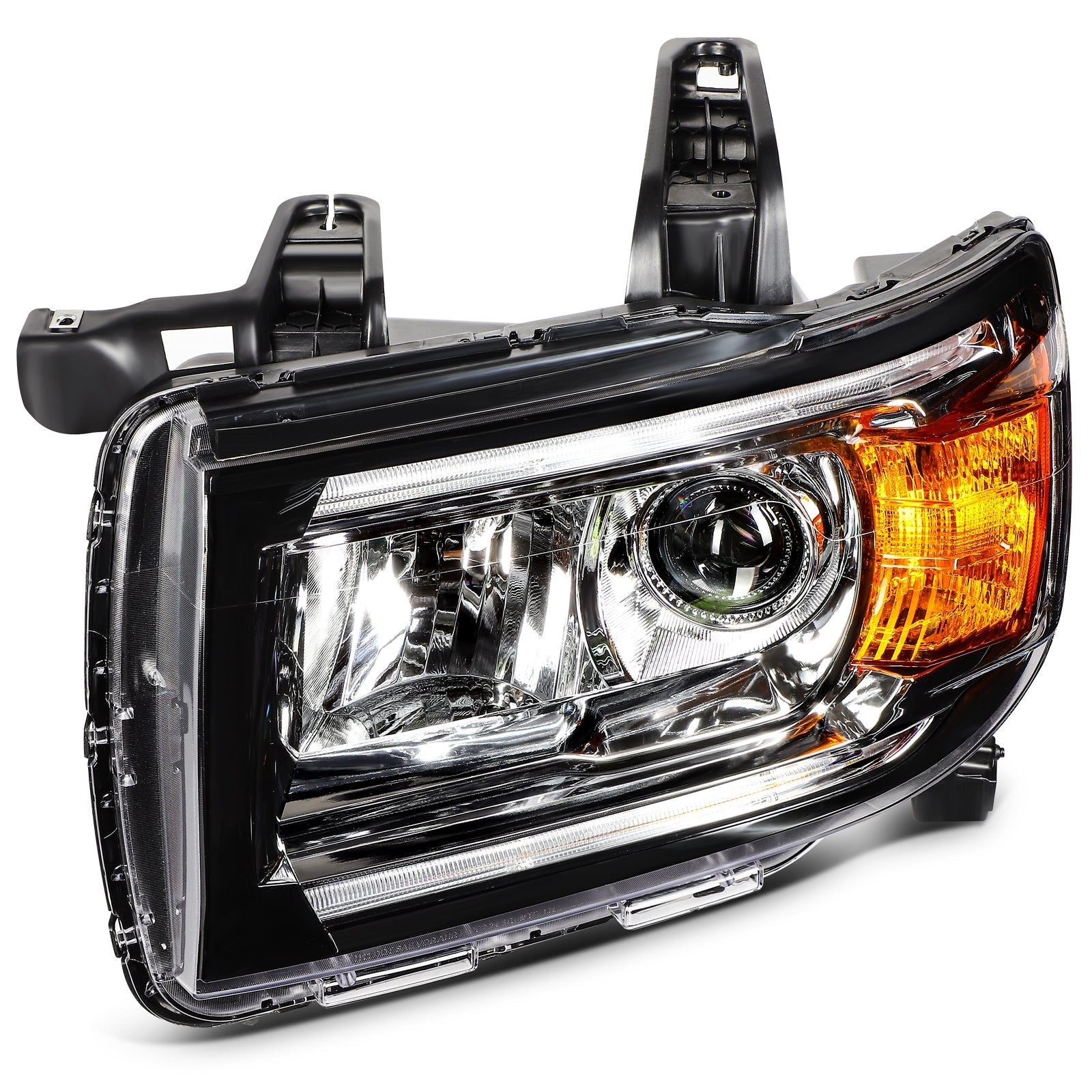 ECCPP Headlight For GMC Canyon 2.5L 2.8L 3.6L 2015-2022 Driver Left Side Black 6B93BC-57