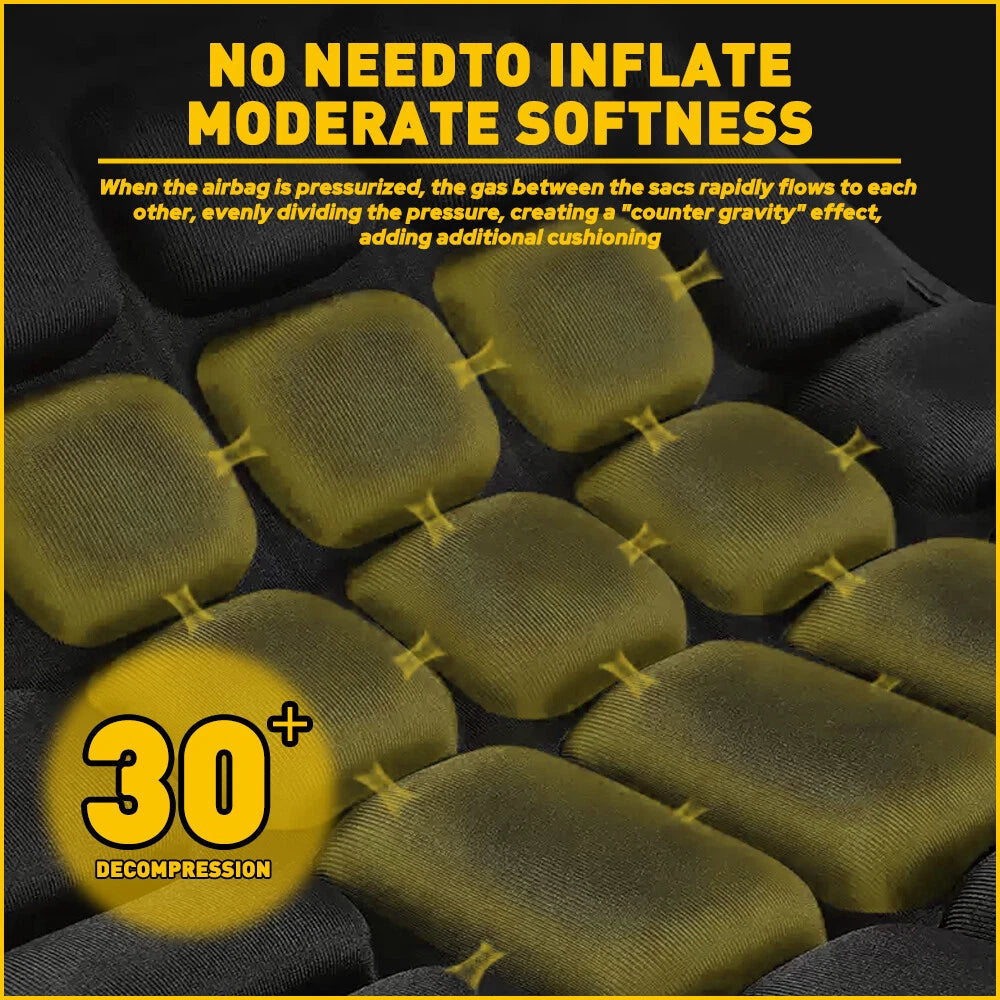 Motorcycle Comfort Gel Seat Cover Pad 3D Cushion Pressure Black Relief Universal 6B93BC-57