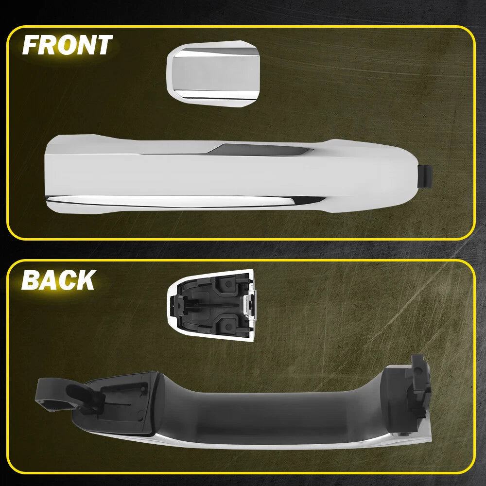 Chrome Rear Passenger/Driver Side Exterior Door Handle For Silverado 1500 14-19 6B93BC-57
