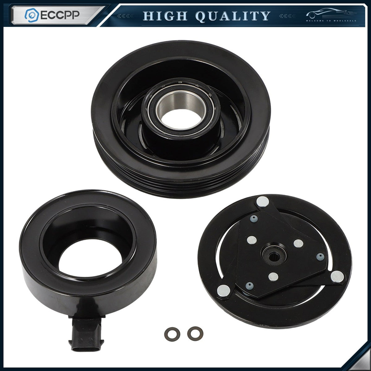 AC A/C Compressor Clutch Kits For Chevrolet Corvette 6.0L 2005-2006 2007 6B93BC-57