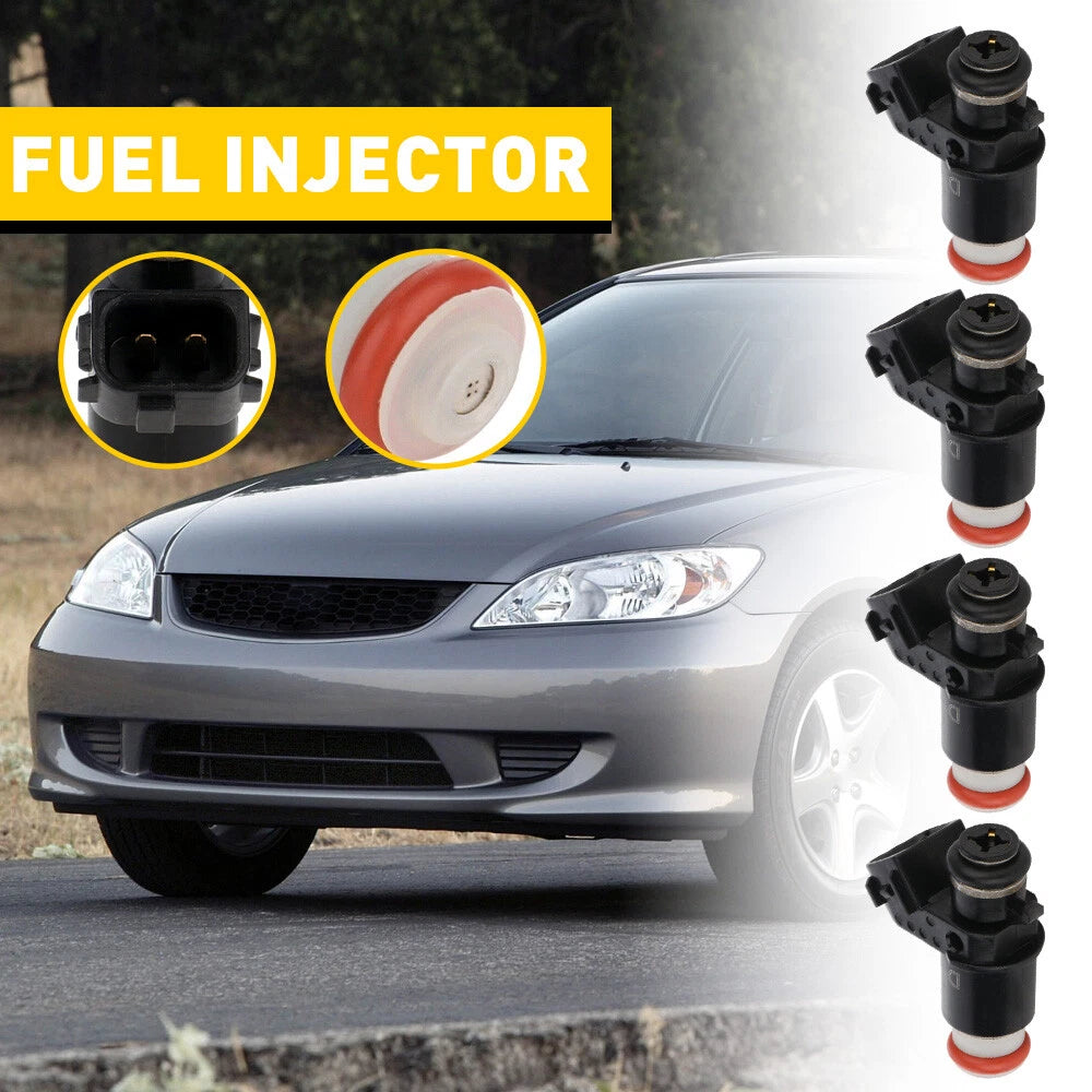 4 Fuel Injectors For Honda Civic 1.7L DX EX HX LX 2001 2002 2003 2004 2005 US 6B93BC-57