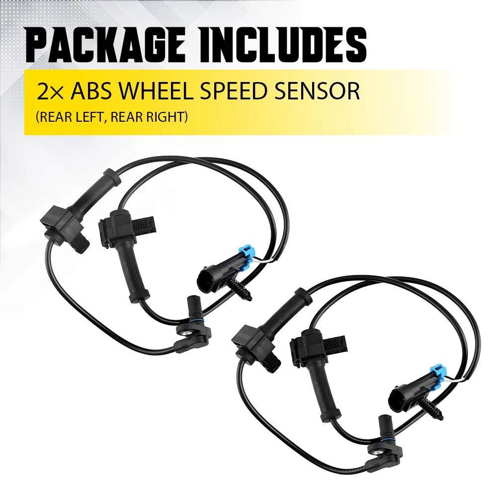 Rear ABS Speed Sensor Set For 2007 08 09 10 11 12 13 Chevrolet Silverado 1500 EA 6B93BC-57