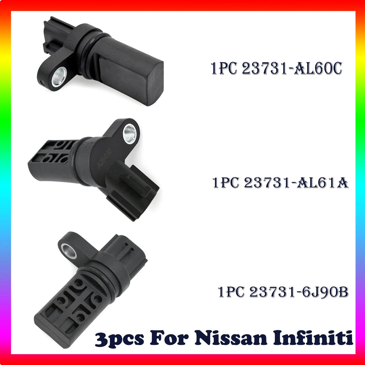 3x Camshaft Crankshaft Position Sensor For Nissan 350Z Altima Infiniti FX35 G35 6B93BC-57