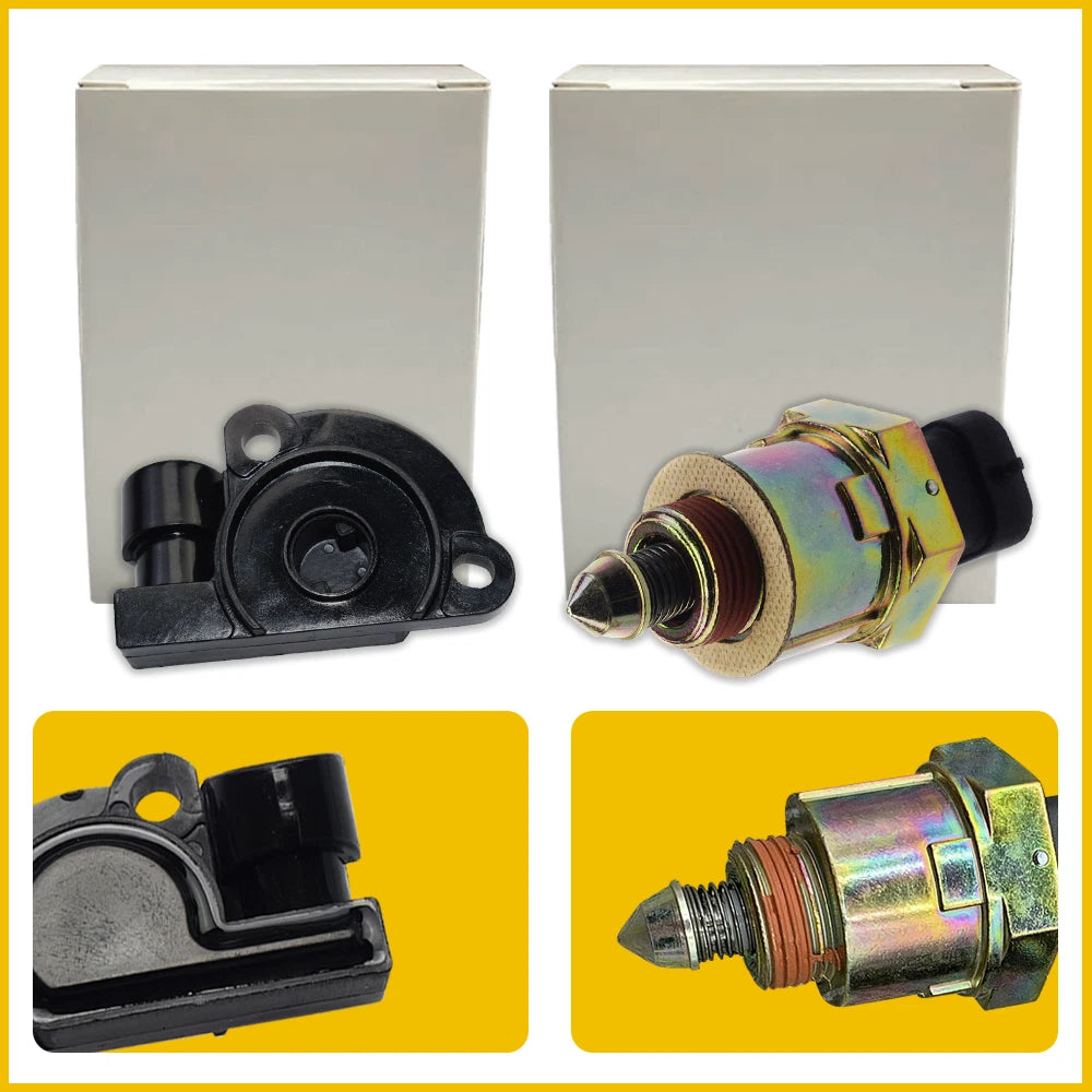 Idle Control Valve & Throttle Position Sensor Fit 91-95 Chevrolet C1500 C2500 US 6B93BC-57