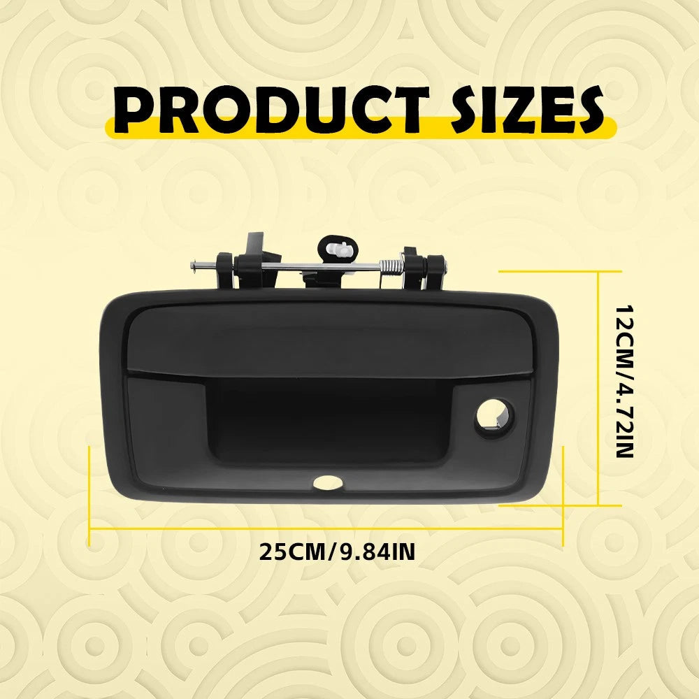 Tailgate Handle w/ Camera Hole for Black 2014-2015 Silverado Sierra 1500 2500 EA 6B93BC-57