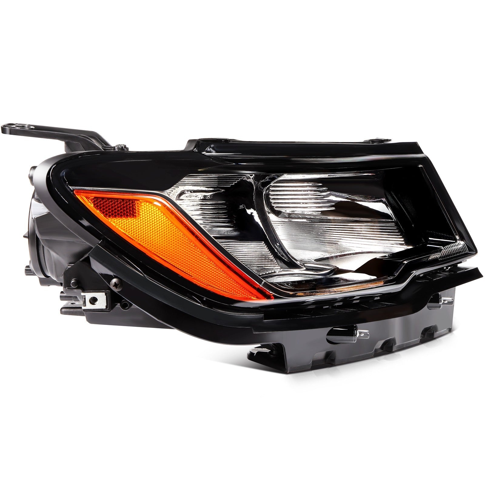 Passenger Side Headlight Assembly For 2017-2021 Jeep Compass Black Housing 6B93BC-57