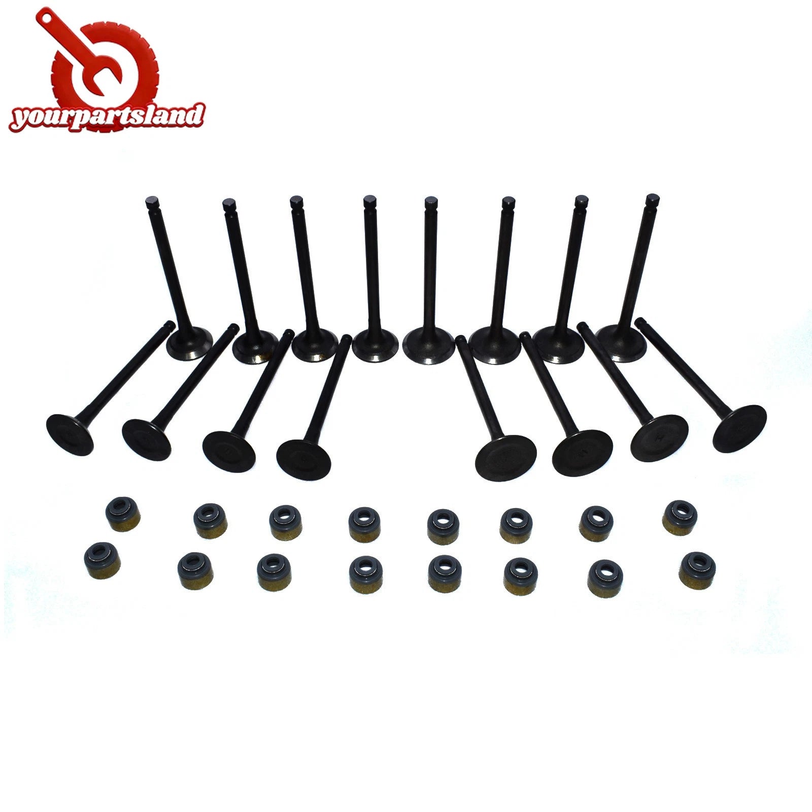32pcs Intake Exhaust Valve Stem Seal Kit for 01-12 Hyundai Kia 2.0L 22211-23600 6B93BC-57