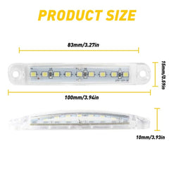 10PCS LED Side Marker Lights Bullet Clearance Light Truck Trailer 12V white EOA 6B93BC-57