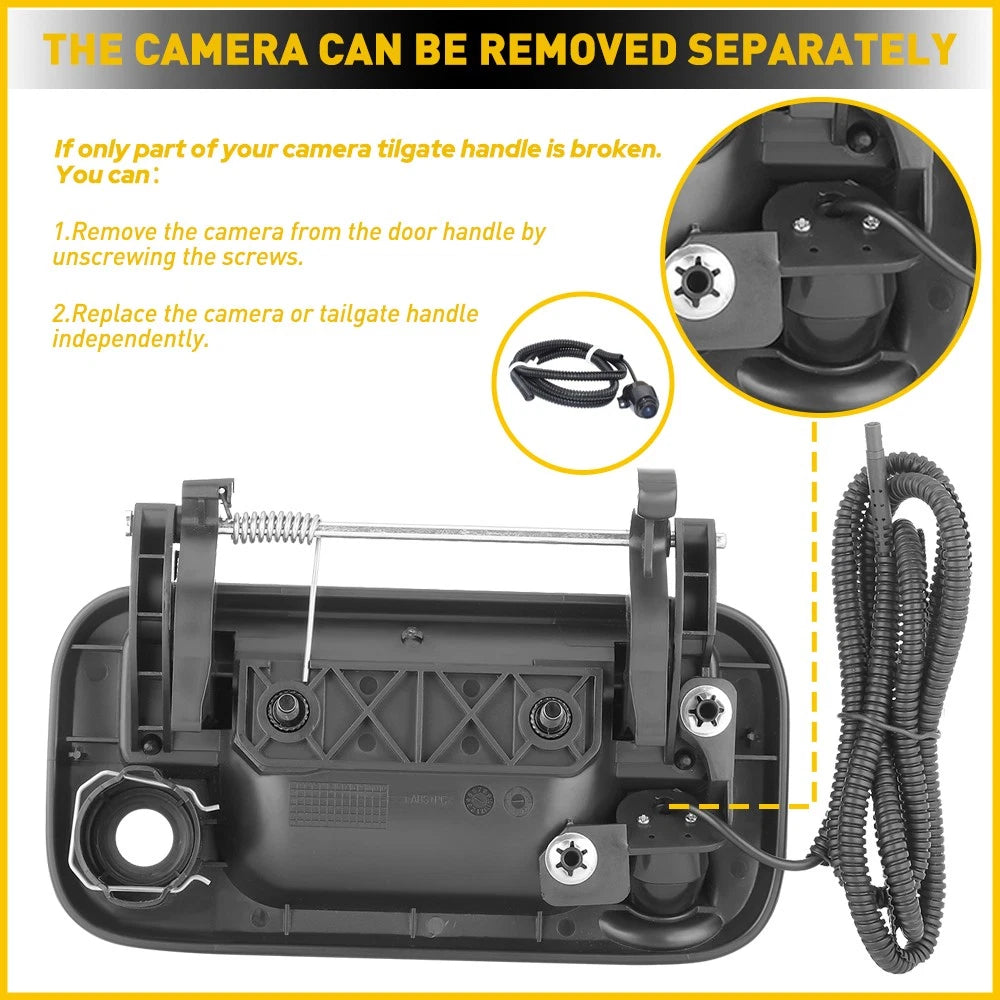 Tailgate Handle W/Rear View Backup Camera for 2004-2014 Ford F150 F250 F350 F450 6B93BC-57