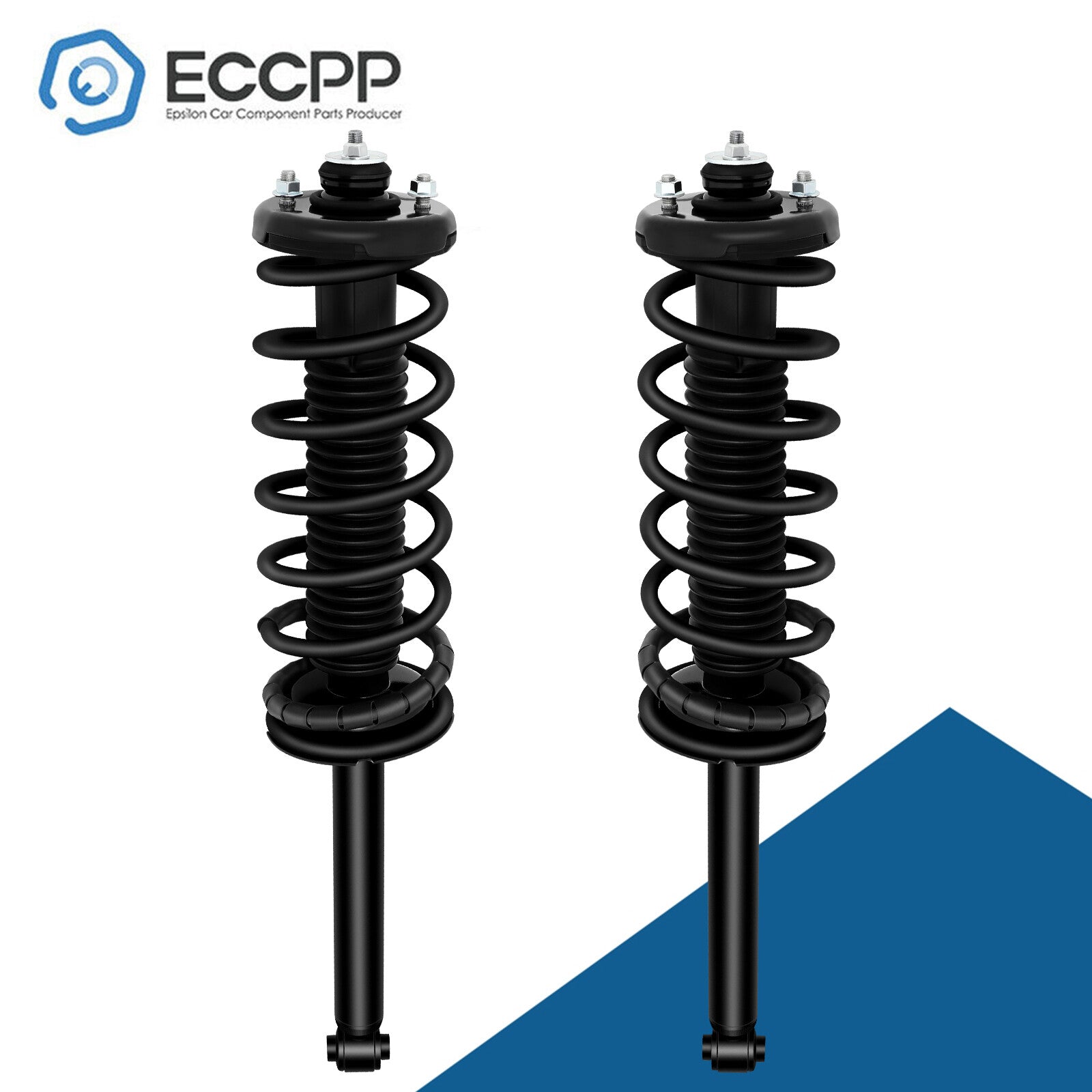 Rear For 1998-2002 Honda Accord 3.0L V6 Complete Struts w/Spring Mount Assembly 6B93BC-57