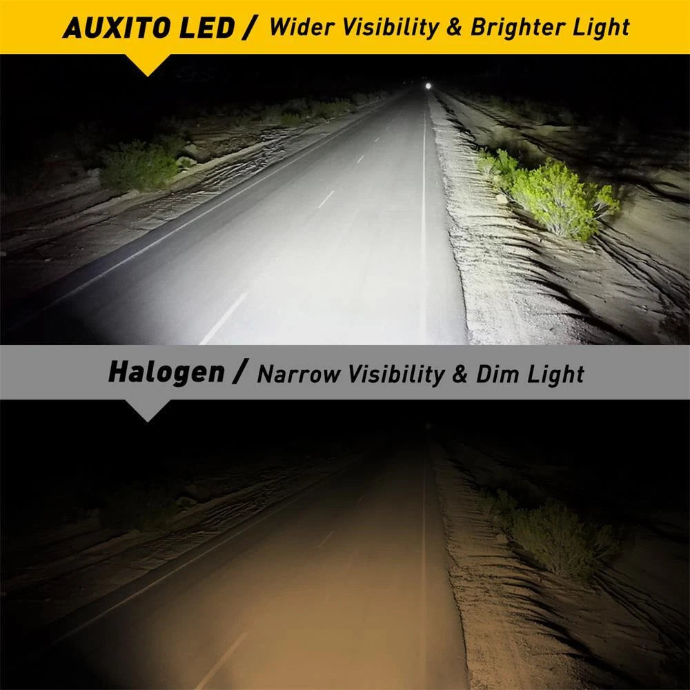 AUXITO LED Headlight H11 Low Beam Bulb Canbus Kit 24000LM Ultra Bright Y19 EOA AUXITO