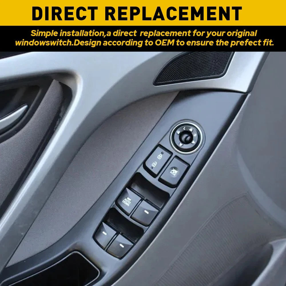 LH Master Door Window Left Switch Driver For 2011-15 Hyundai Elantra 93570-3x000 6B93BC-57