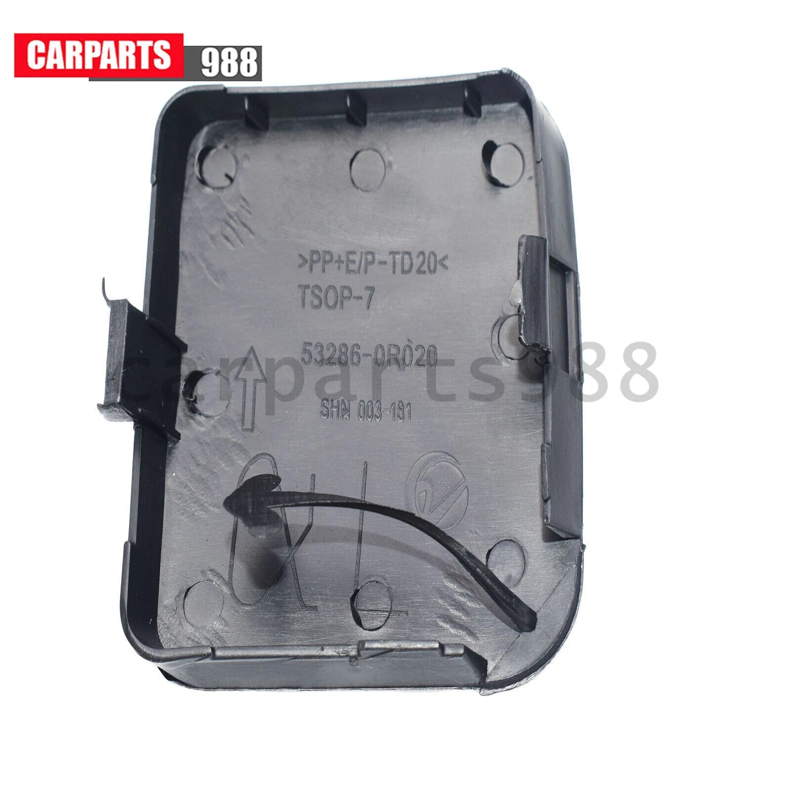 2Pcs Left Right Front Bumper Tow Hook Cover Caps for Toyota RAV4 2009 2010-2012 6B93BC-57