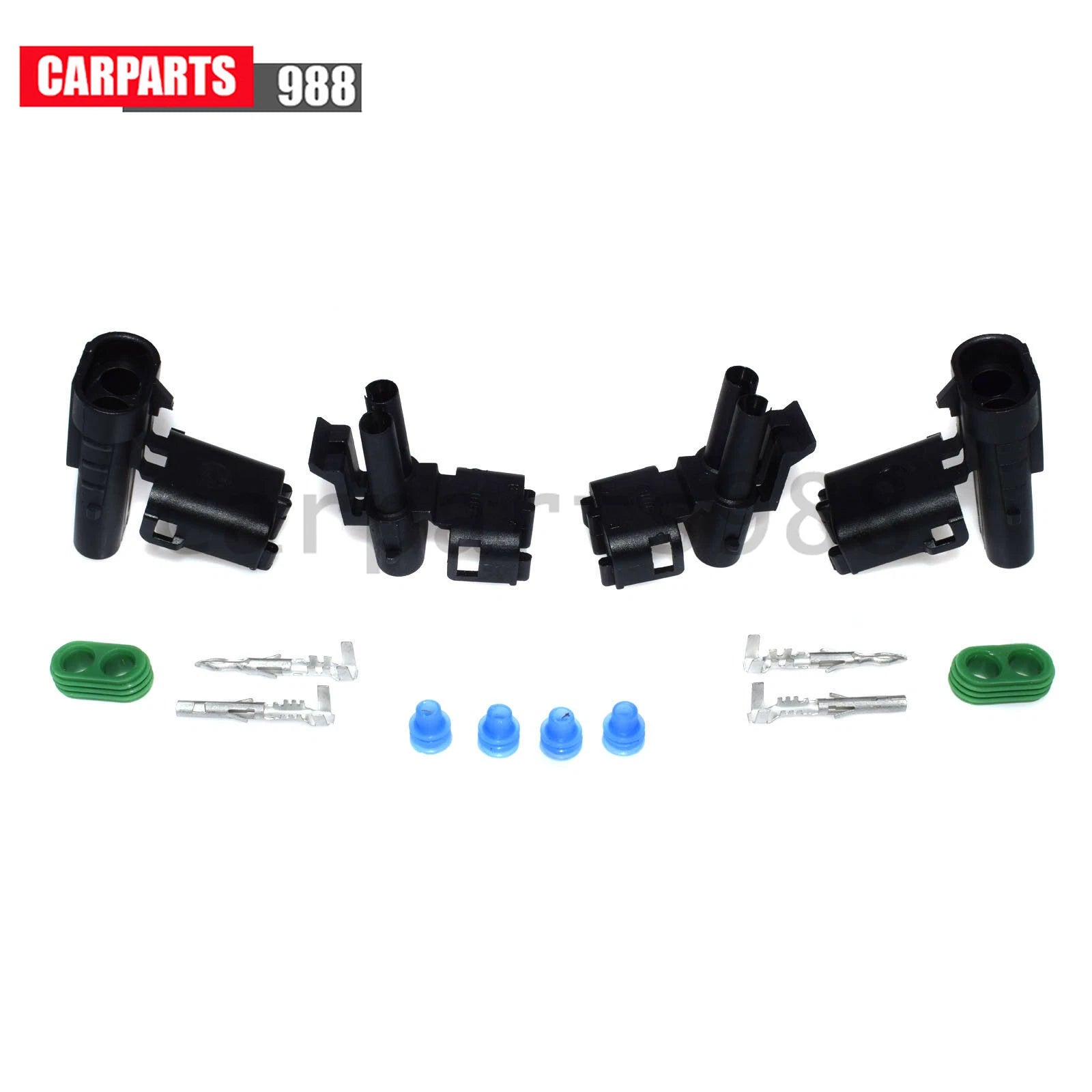 Set of 2 12015792 2 Way Weather Pack Series Male & Female Connector Harness Kit 6B93BC-57