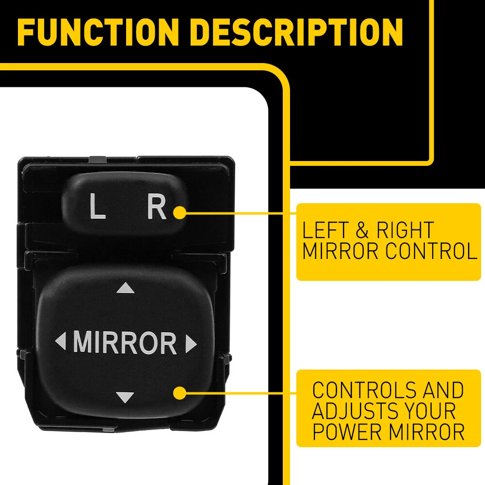 Power Control Mirror Switch for Toyota 2010-18 4Runner 09-13 Corolla 01-12 RAV4 6B93BC-57
