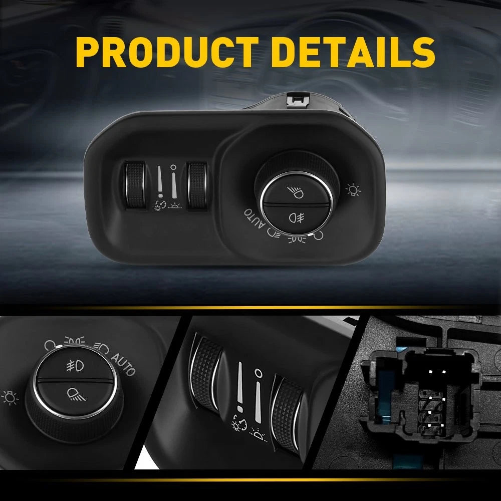 68156061AD Headlight Lamp Switch Control Button for 2019-24 RAM 1500 2500 3500 A 6B93BC-57