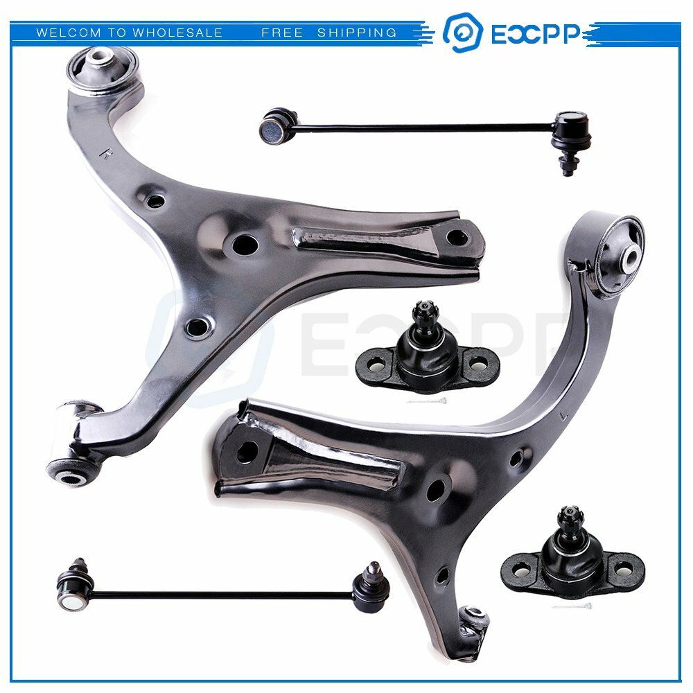 For 2006-2011 Hyundai Accent 6PCS Front Lower Control Arms Ball Joints Sway Bars 6B93BC-57