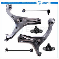 For 2006-2011 Hyundai Accent 6PCS Front Lower Control Arms Ball Joints Sway Bars 6B93BC-57