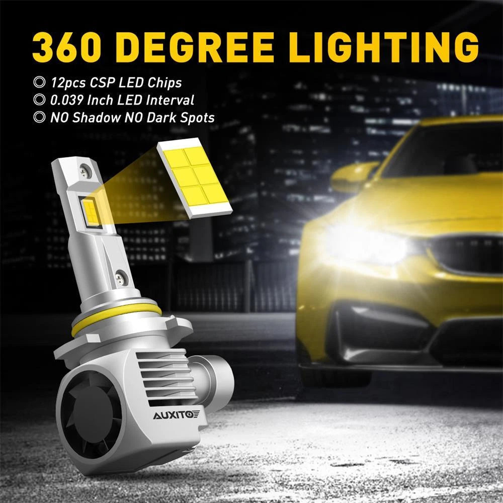 AUXITO 9005 LED Headlight Bulbs Conversion Kit High Beam White Super Bright EOA AUXITO