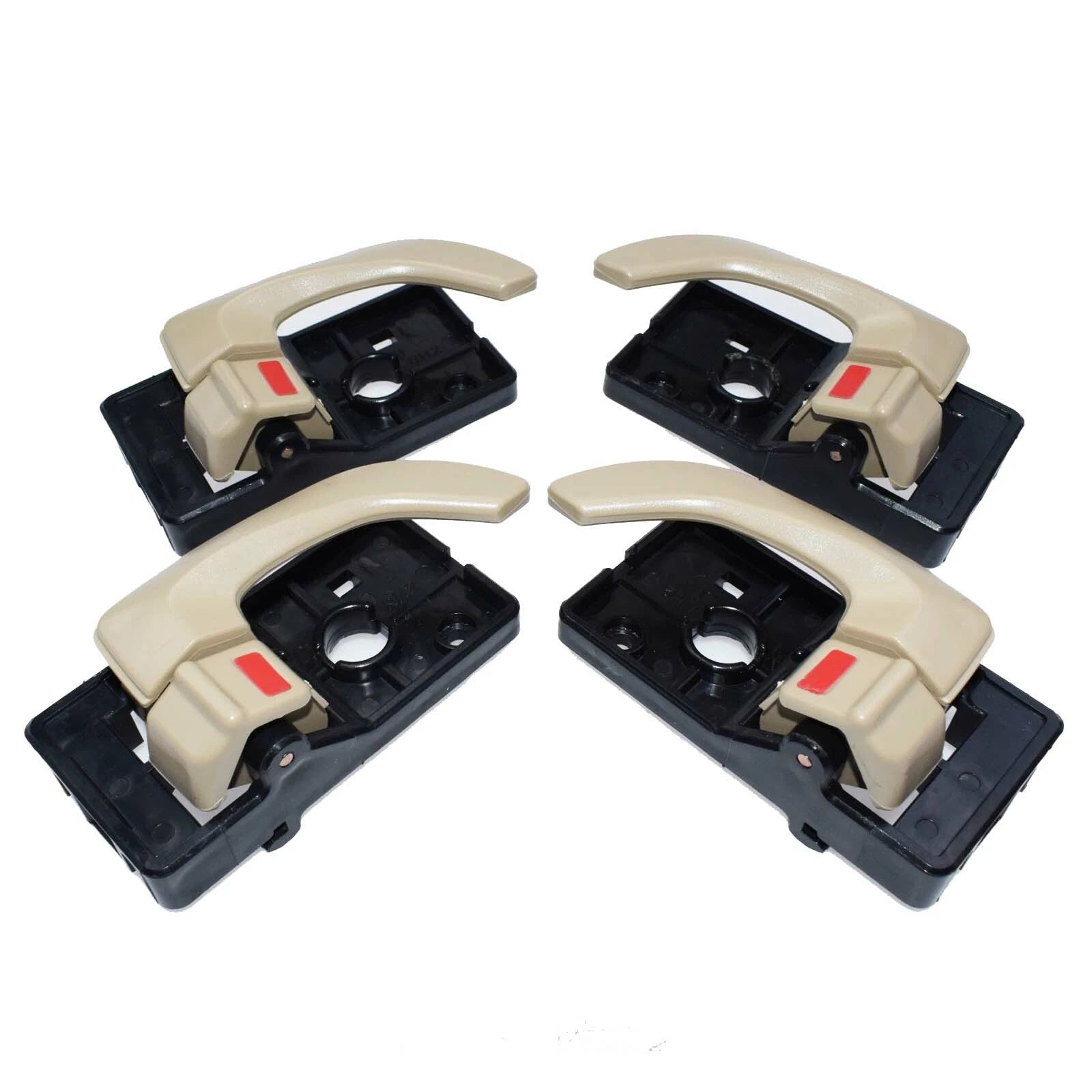 4 X Beige Inside Door Handle Catch Left Rear SET For 2005~2009 Hyundai Tucson 6B93BC-57