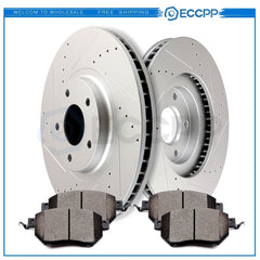 Front Ceramic Brake Pads And Rotors For 07-08 Nissan Maxima 09-12 Nissan Murano KOEEP