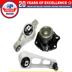 Fits 2003-2009 Chrysler PT Cruiser 2.4L Turbocharged Motor Mount Set 3pcs 6B93BC-57