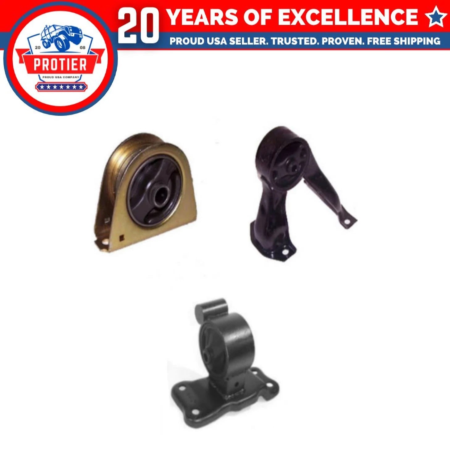 Engine Mount Set 3PCS For Mitsubishi Lancer 02-06 6B93BC-57