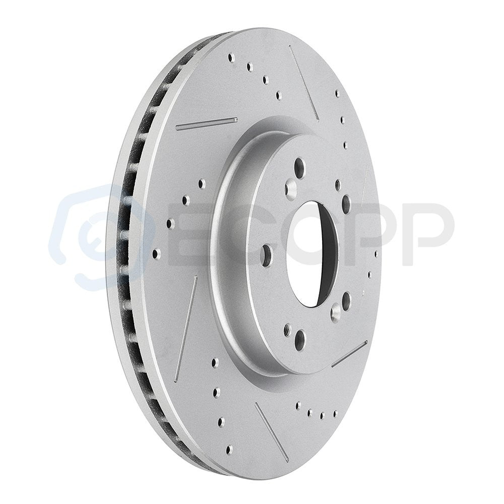 Front Drilled Slotted Rotors for Compass Patriot MK Avenger Caliber 200 Sebring 6B93BC-57