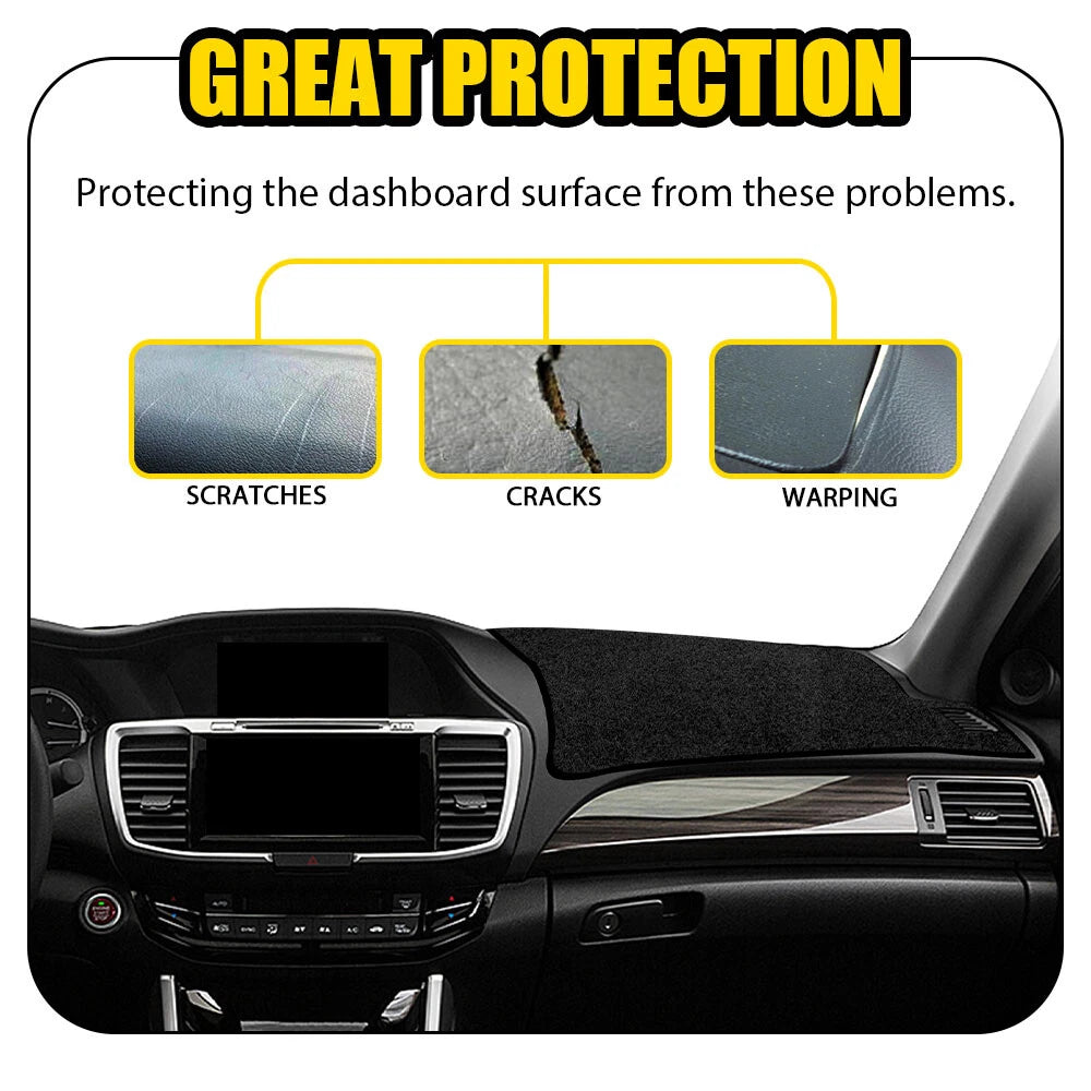 Dashboard Dash Board Cover Mat Carpet Fits Honda Accord 4-Door Sedan 2013-2017 A 6B93BC-57