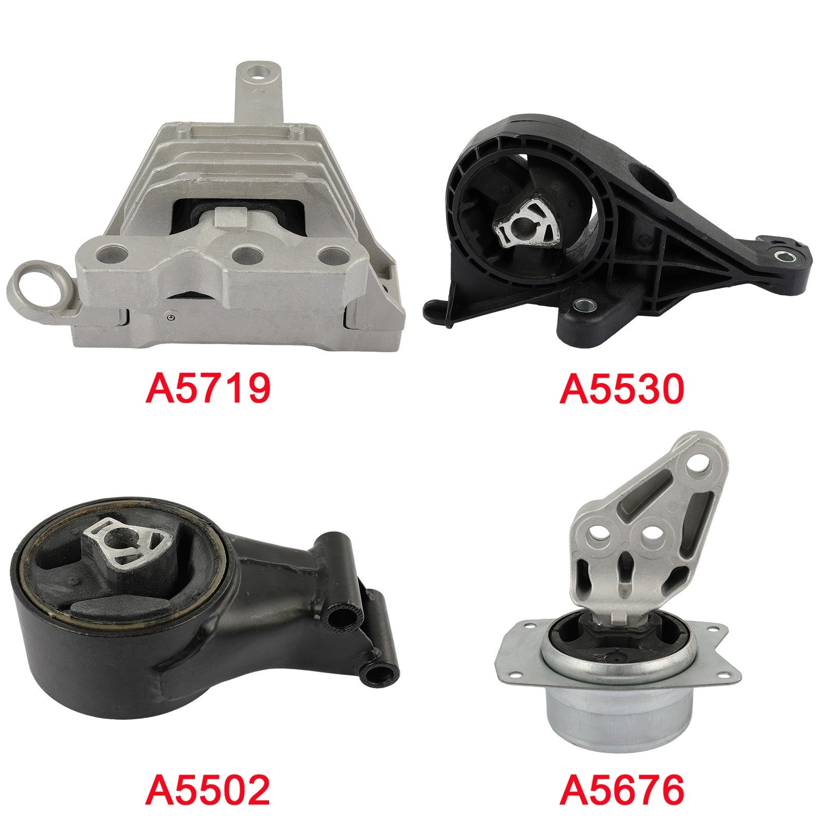 4pcs Engine Motor Mount & Transmission Mount For 2014-2017 Buick Regal 2.0L FWD 6B93BC-57