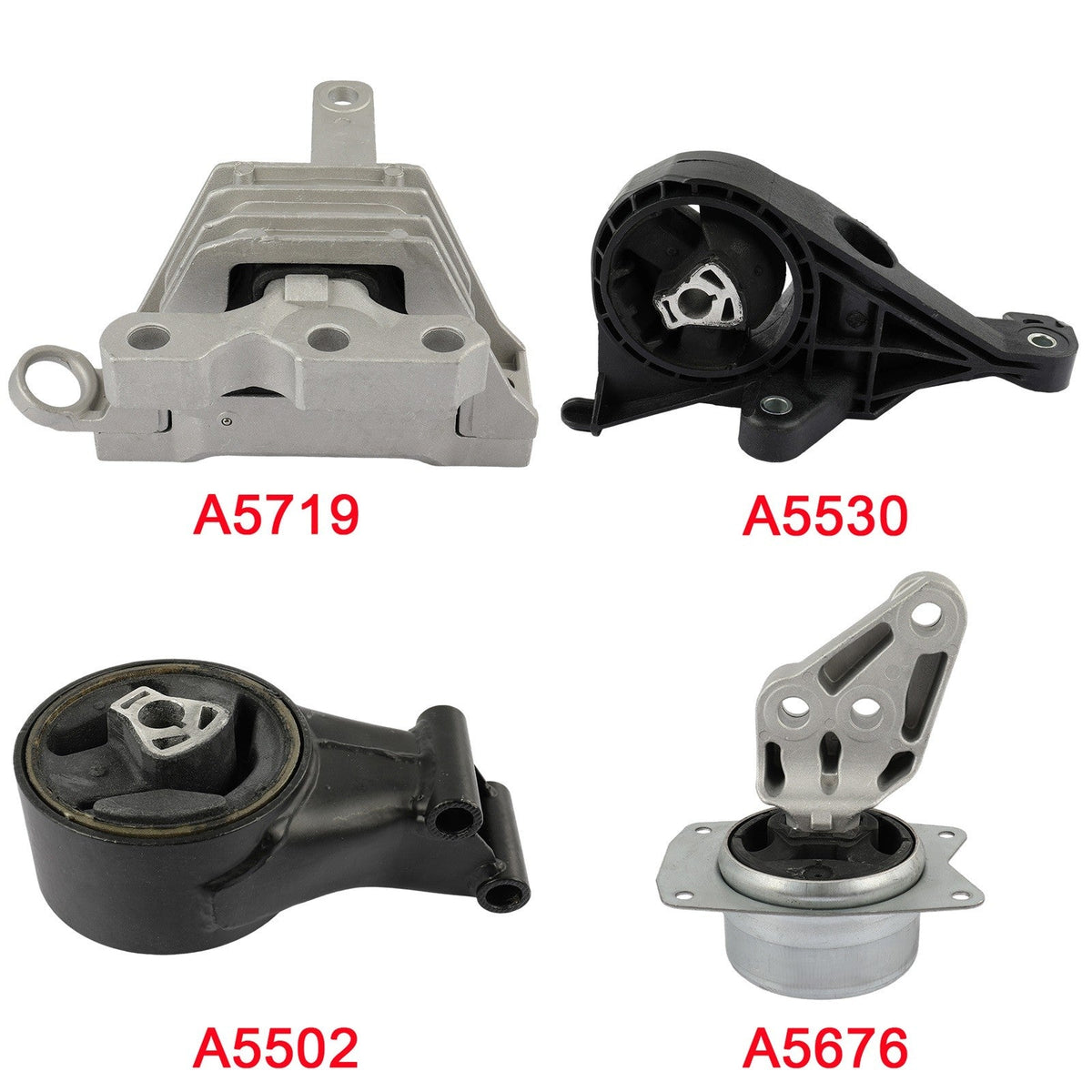 4pcs Engine Motor Mount & Transmission Mount For 2014-2017 Buick Regal 2.0L FWD 6B93BC-57
